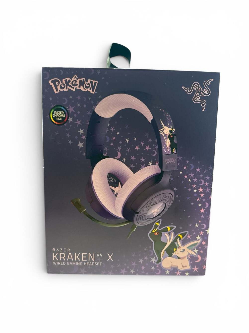 New Authentic Pokemon x Razer 2026 Kraken V4 X Headset Espeon & Umbreon Edition